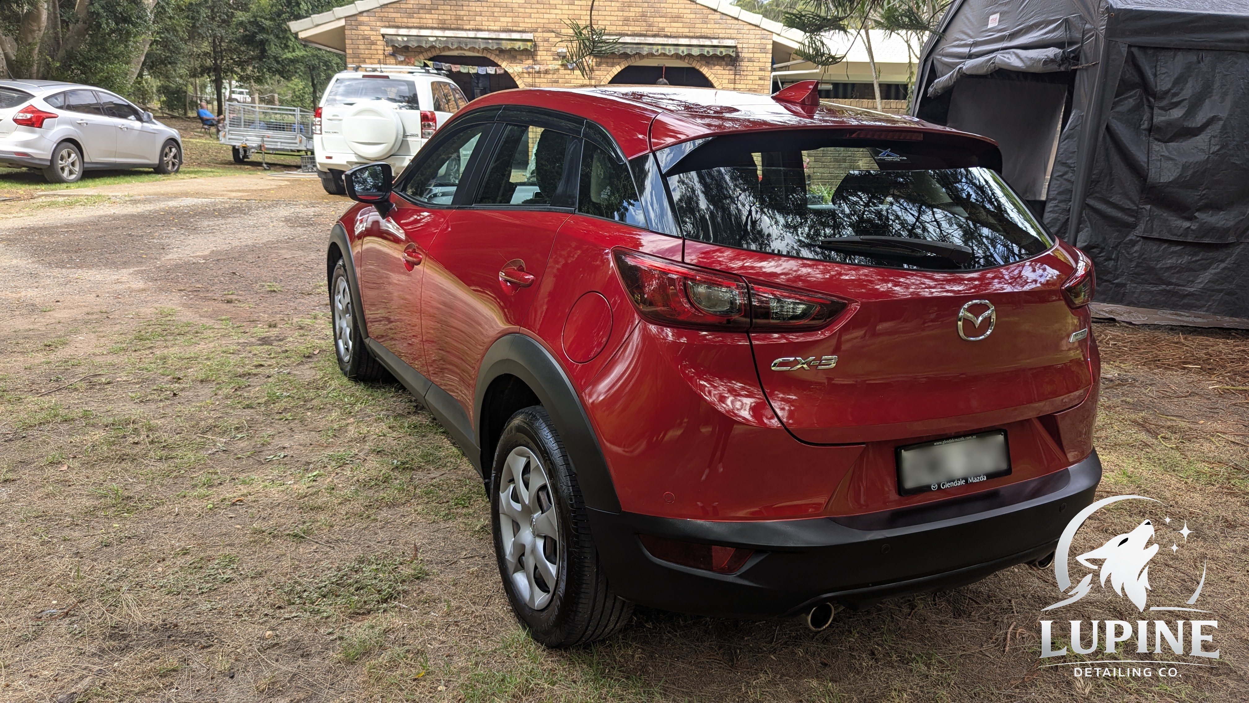 Mazda CX3 rear left after detail